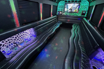 Trenton Limo Bus Interior